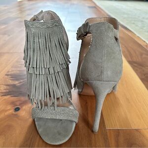 Banana Republic Suede Fringe Heels